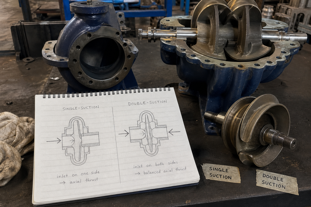 Single suction vs double suction pump