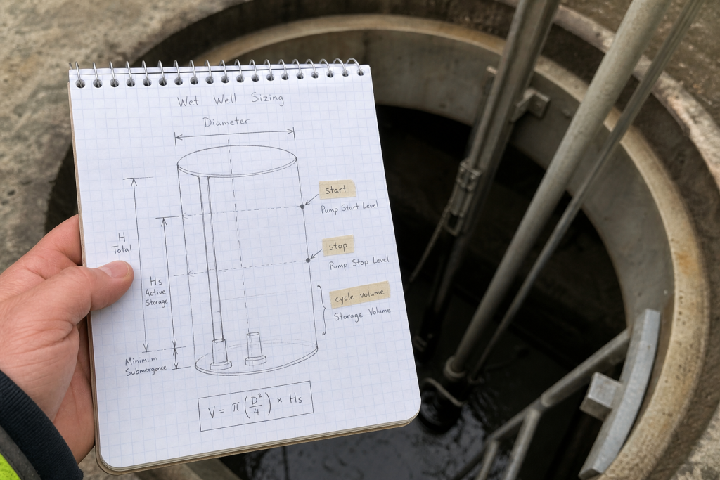 Wet well sizing