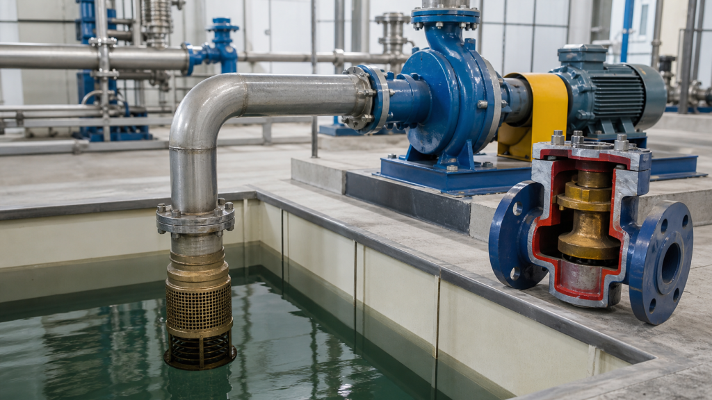 Foot valve vs check valve