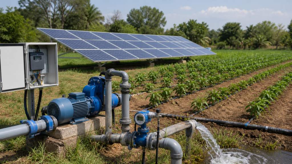 Solar pump for irrigation